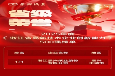 省级荣誉+1！九龙体育上榜浙江省高新企业创新能力500强